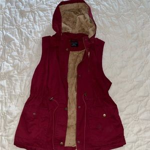 Red jacket vest